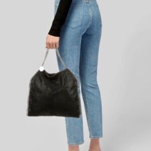 STELLA MCCARTNEY FALABELLA TOTE Medium faux-suede